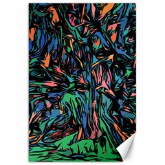 Tree Forest Abstract Forrest Canvas 20  X 30  by Pakrebo