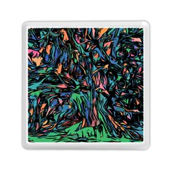 Tree Forest Abstract Forrest Memory Card Reader (square) by Pakrebo