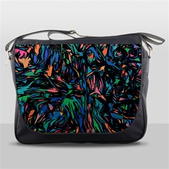 Tree Forest Abstract Forrest Messenger Bag by Pakrebo