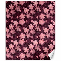 Cherry Blossoms Japanese Style Pink Canvas 20  X 24  by Pakrebo