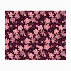 Cherry Blossoms Japanese Style Pink Small Glasses Cloth (2-side) by Pakrebo