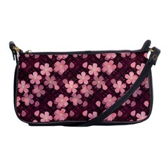 Cherry Blossoms Japanese Style Pink Shoulder Clutch Bag by Pakrebo