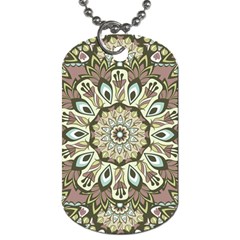 Seamless Pattern Abstract Mandala Dog Tag (one Side) by Pakrebo