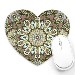 Seamless Pattern Abstract Mandala Heart Mousepads by Pakrebo