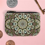 Seamless Pattern Abstract Mandala Mini Coin Purse Front