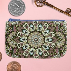 Seamless Pattern Abstract Mandala Large Coin Purse by Pakrebo