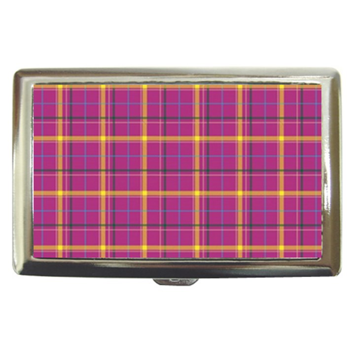 Plaid Tartan Background Wallpaper Cigarette Money Case