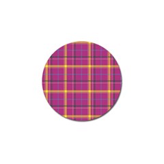 Plaid Tartan Background Wallpaper Golf Ball Marker by Pakrebo