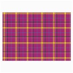 Plaid Tartan Background Wallpaper Large Glasses Cloth (2-Side) Front