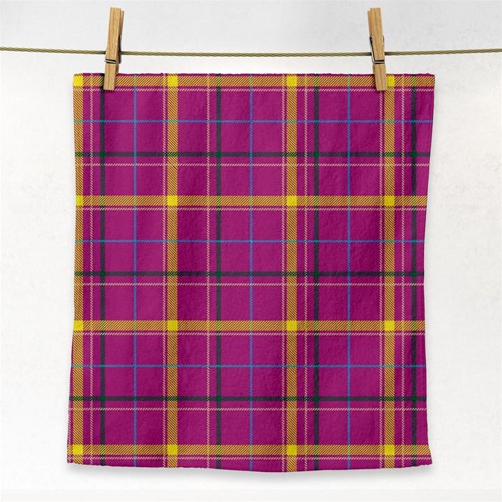 Plaid Tartan Background Wallpaper Face Towel