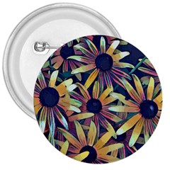 Spring Floral Black Eyed Susan 3  Buttons