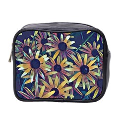 Spring Floral Black Eyed Susan Mini Toiletries Bag (Two Sides)