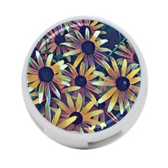 Spring Floral Black Eyed Susan 4-port Usb Hub (two Sides)