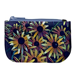 Spring Floral Black Eyed Susan Large Coin Purse by Pakrebo