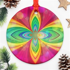 Color Abstract Form Ellipse Bokeh Ornament (round) by Pakrebo