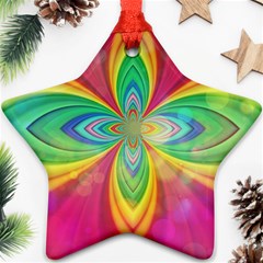 Color Abstract Form Ellipse Bokeh Ornament (star) by Pakrebo