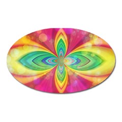 Color Abstract Form Ellipse Bokeh Oval Magnet by Pakrebo