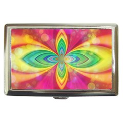 Color Abstract Form Ellipse Bokeh Cigarette Money Case by Pakrebo