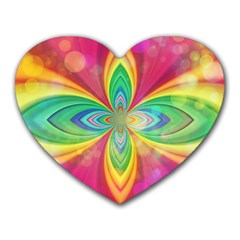 Color Abstract Form Ellipse Bokeh Heart Mousepads by Pakrebo