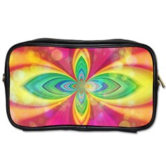 Color Abstract Form Ellipse Bokeh Toiletries Bag (one Side) by Pakrebo