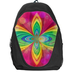 Color Abstract Form Ellipse Bokeh Backpack Bag by Pakrebo