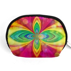 Color Abstract Form Ellipse Bokeh Accessory Pouch (medium) by Pakrebo