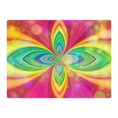 Color Abstract Form Ellipse Bokeh Double Sided Flano Blanket (mini)  by Pakrebo