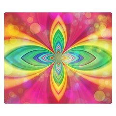 Color Abstract Form Ellipse Bokeh Double Sided Flano Blanket (small)  by Pakrebo