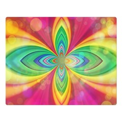 Color Abstract Form Ellipse Bokeh Double Sided Flano Blanket (large)  by Pakrebo