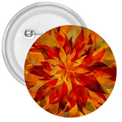 Flower Blossom Red Orange Abstract 3  Buttons by Pakrebo