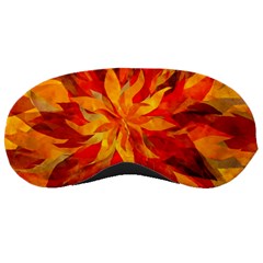 Flower Blossom Red Orange Abstract Sleeping Masks