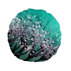 Dandelion Seeds Flower Nature Standard 15  Premium Round Cushions by Pakrebo