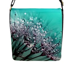 Dandelion Seeds Flower Nature Flap Closure Messenger Bag (l) by Pakrebo