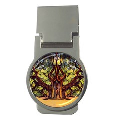 Tree Monster Maestro Landscape Money Clips (round)  by Pakrebo