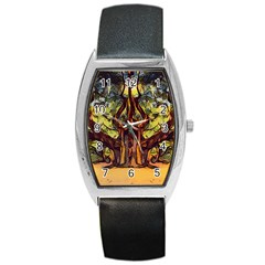 Tree Monster Maestro Landscape Barrel Style Metal Watch by Pakrebo