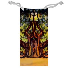 Tree Monster Maestro Landscape Jewelry Bag by Pakrebo