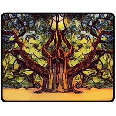 Tree Monster Maestro Landscape Double Sided Fleece Blanket (medium)  by Pakrebo