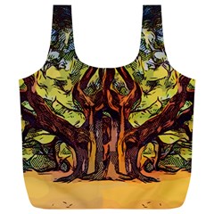 Tree Monster Maestro Landscape Full Print Recycle Bag (xl) by Pakrebo