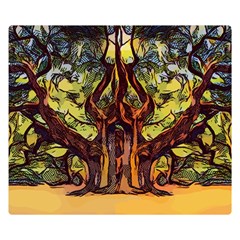 Tree Monster Maestro Landscape Double Sided Flano Blanket (small)  by Pakrebo