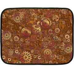 Gears Cogs Industrial Machinery Double Sided Fleece Blanket (mini)  by Pakrebo