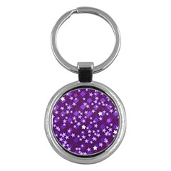 Textile Cross Pattern Square Key Chains (round)  by Pakrebo