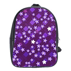 Textile Cross Pattern Square School Bag (xl) by Pakrebo