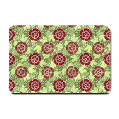 Seamless Pattern Leaf The Pentagon Small Doormat  by Pakrebo