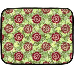 Seamless Pattern Leaf The Pentagon Fleece Blanket (mini) by Pakrebo