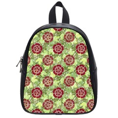 Seamless Pattern Leaf The Pentagon School Bag (small) by Pakrebo