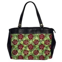 Seamless Pattern Leaf The Pentagon Oversize Office Handbag by Pakrebo