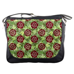 Seamless Pattern Leaf The Pentagon Messenger Bag by Pakrebo