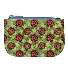 Seamless Pattern Leaf The Pentagon Large Coin Purse by Pakrebo