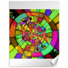 Color Abstract Rings Circle Center Canvas 36  X 48  by Pakrebo