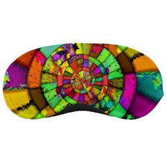 Color Abstract Rings Circle Center Sleeping Masks by Pakrebo